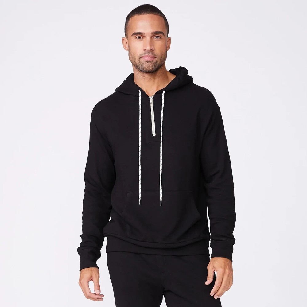 Monrow 1/4-Zip Hoodie Men's MEDIUM